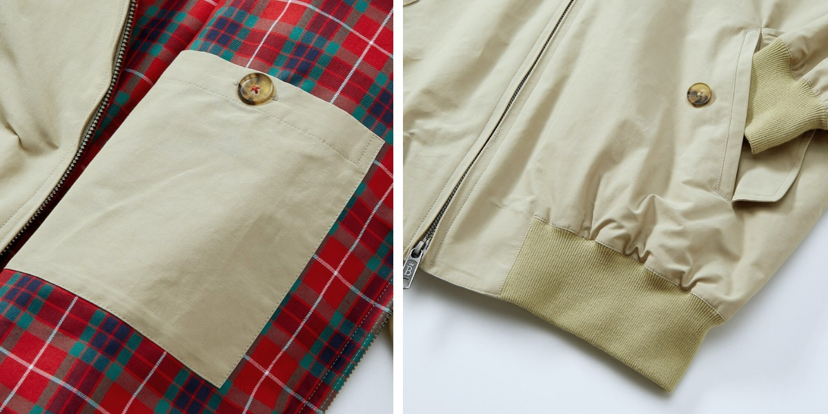 Baracuta G9 Original Harrington Jacket Natural, geeignet für jede Saison