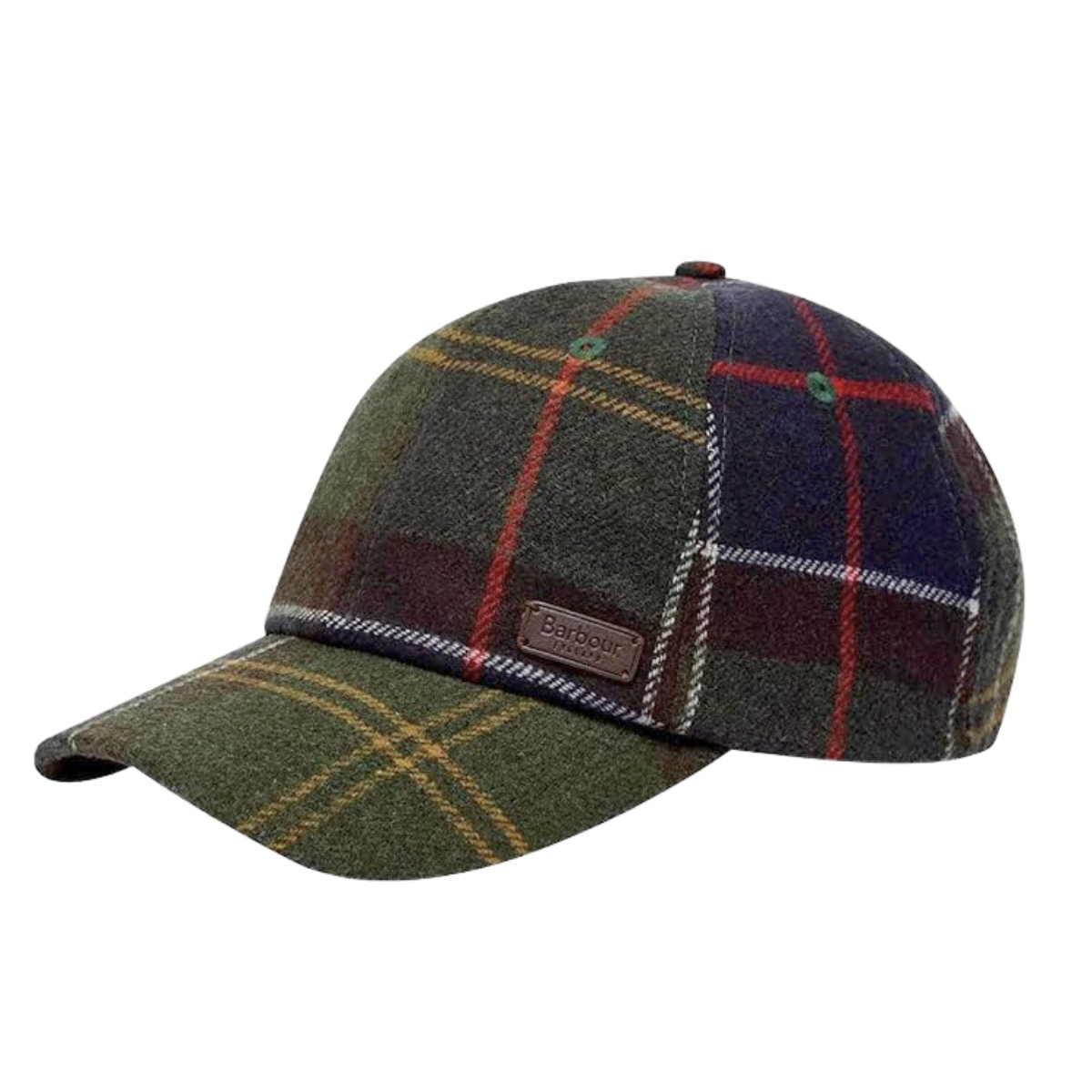 Barbour Galingale Tartan Sports Cap Classic, Cap Hergestellt aus widerstandsfähigem und wasserabweisendem, Tin Cloth Canvas Barbour Galingale Tartan Sports Cap Classic, Cap Hergestellt aus widerstandsfähigem und wasserabweisendem, Tin Cloth Canvas