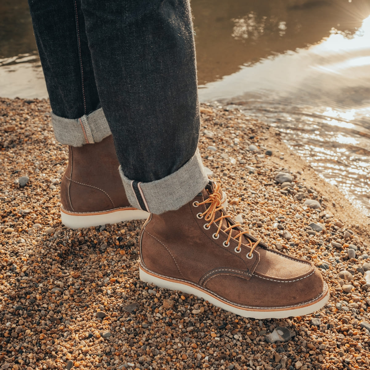 Red Wing 8836 Classic Moc Toe Boot Chocolate Muleskinner 