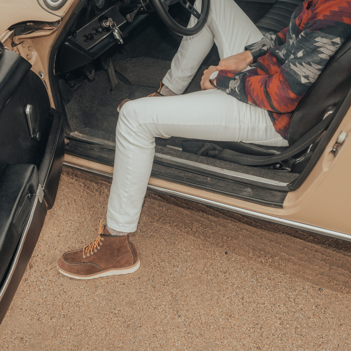 Red Wing 8836 Classic Moc Toe Boot Chocolate Muleskinner 