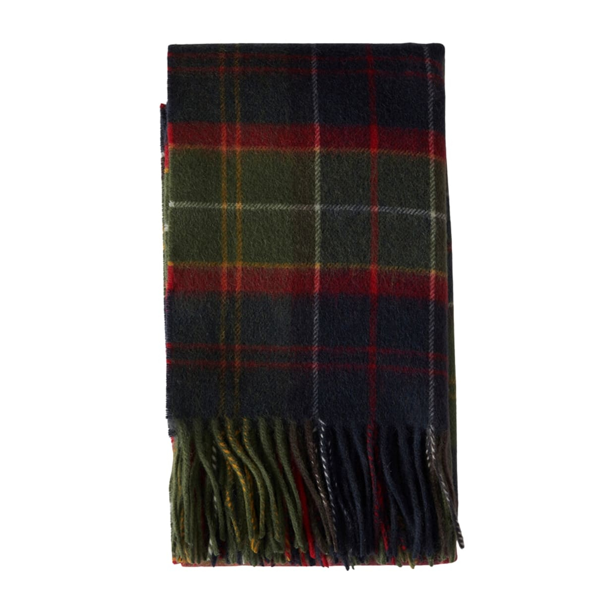 Barbour Brack Patchwork Tartan Scarf Red Classic Tartan
