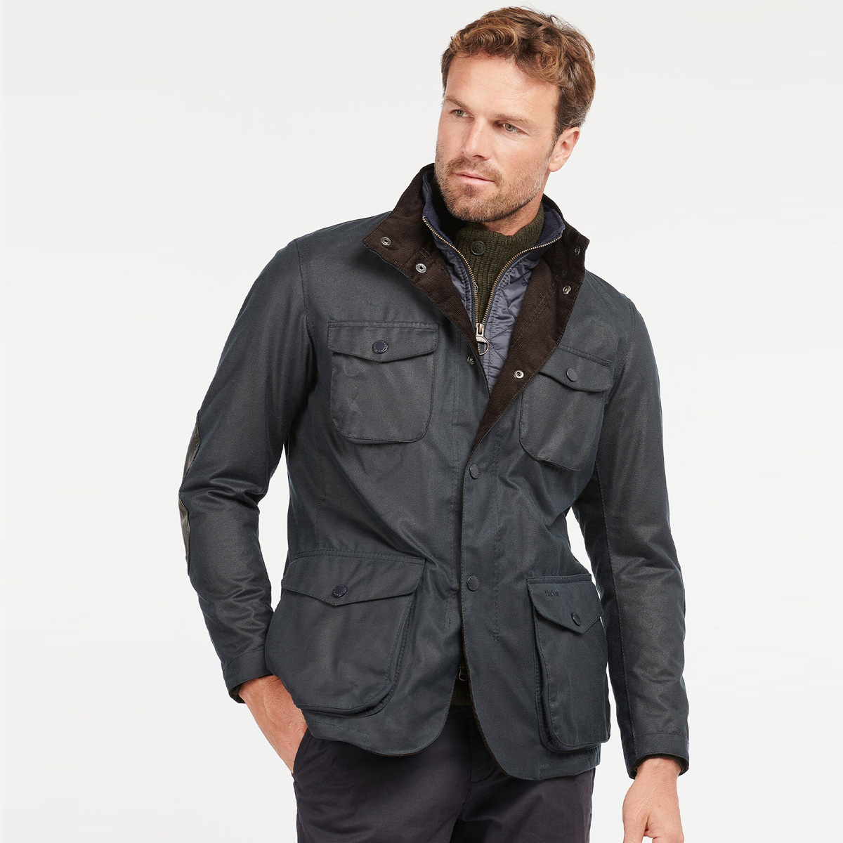 Barbour jacket navy discount