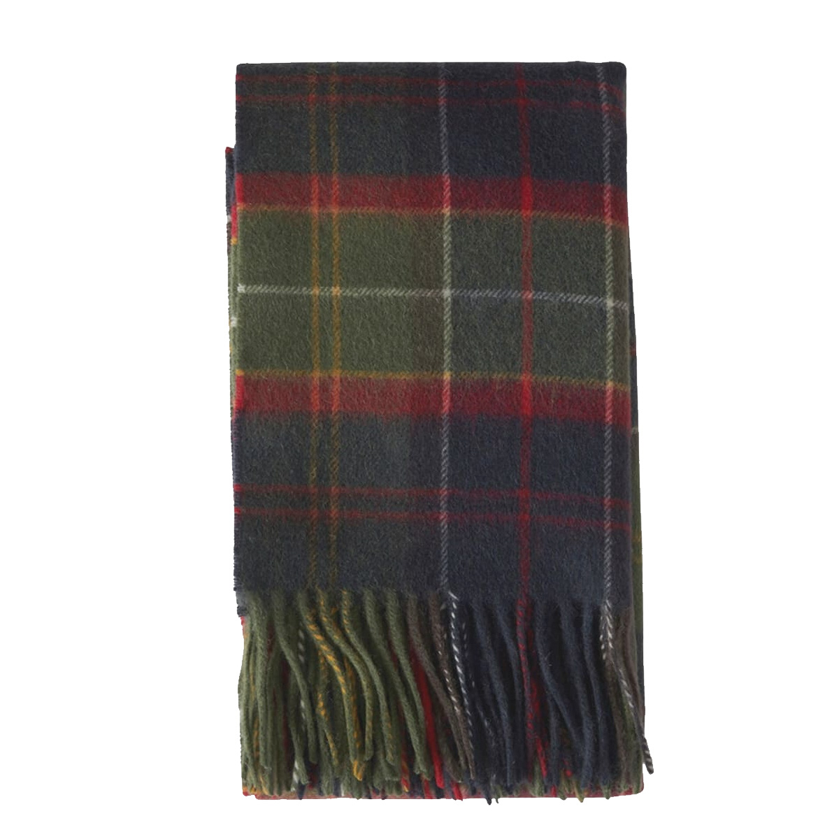 Barbour Brack Patchwork Tartan Scarf Red Classic Tartan