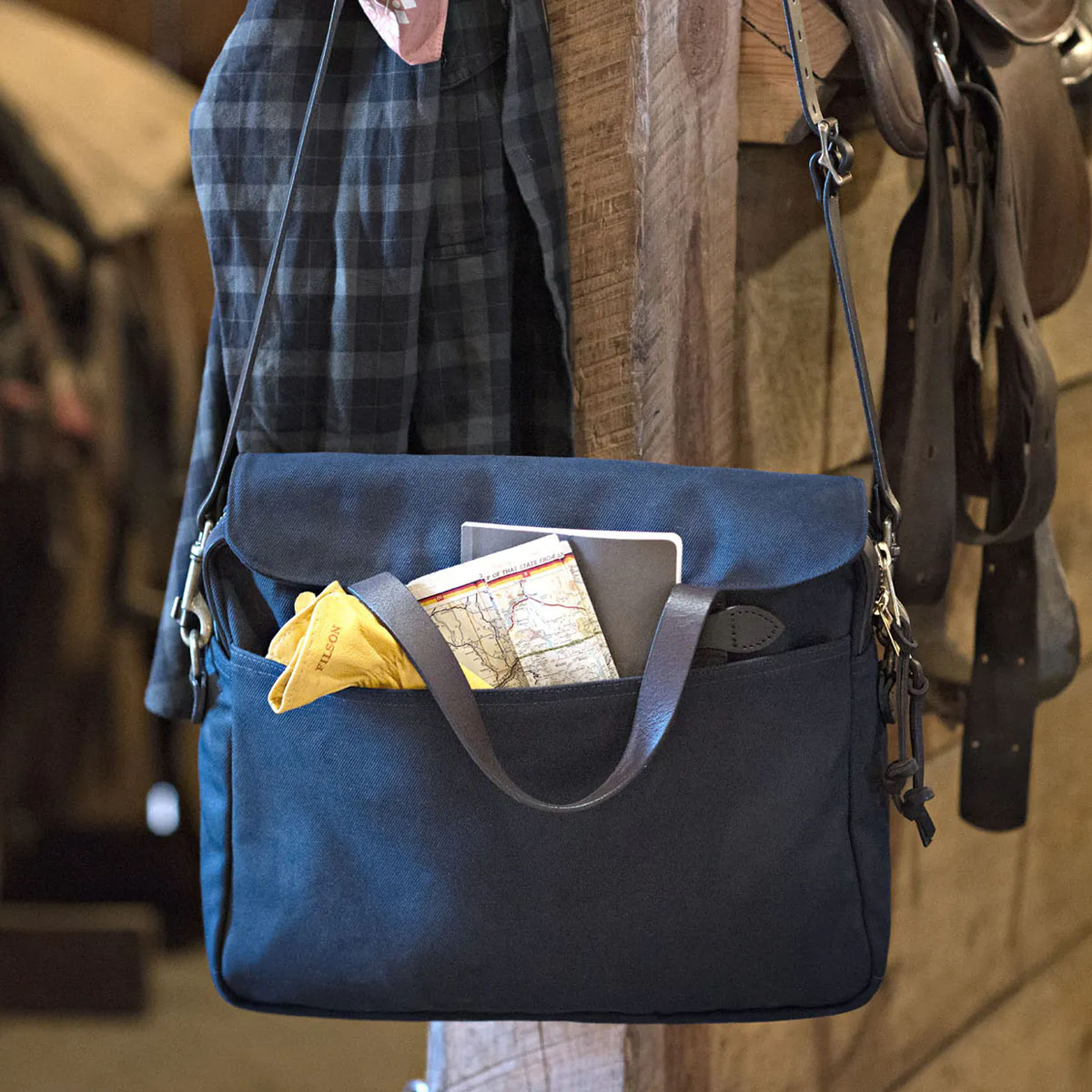 Filson Original Briefcase Navy Stilvolle Aktentasche von Filson