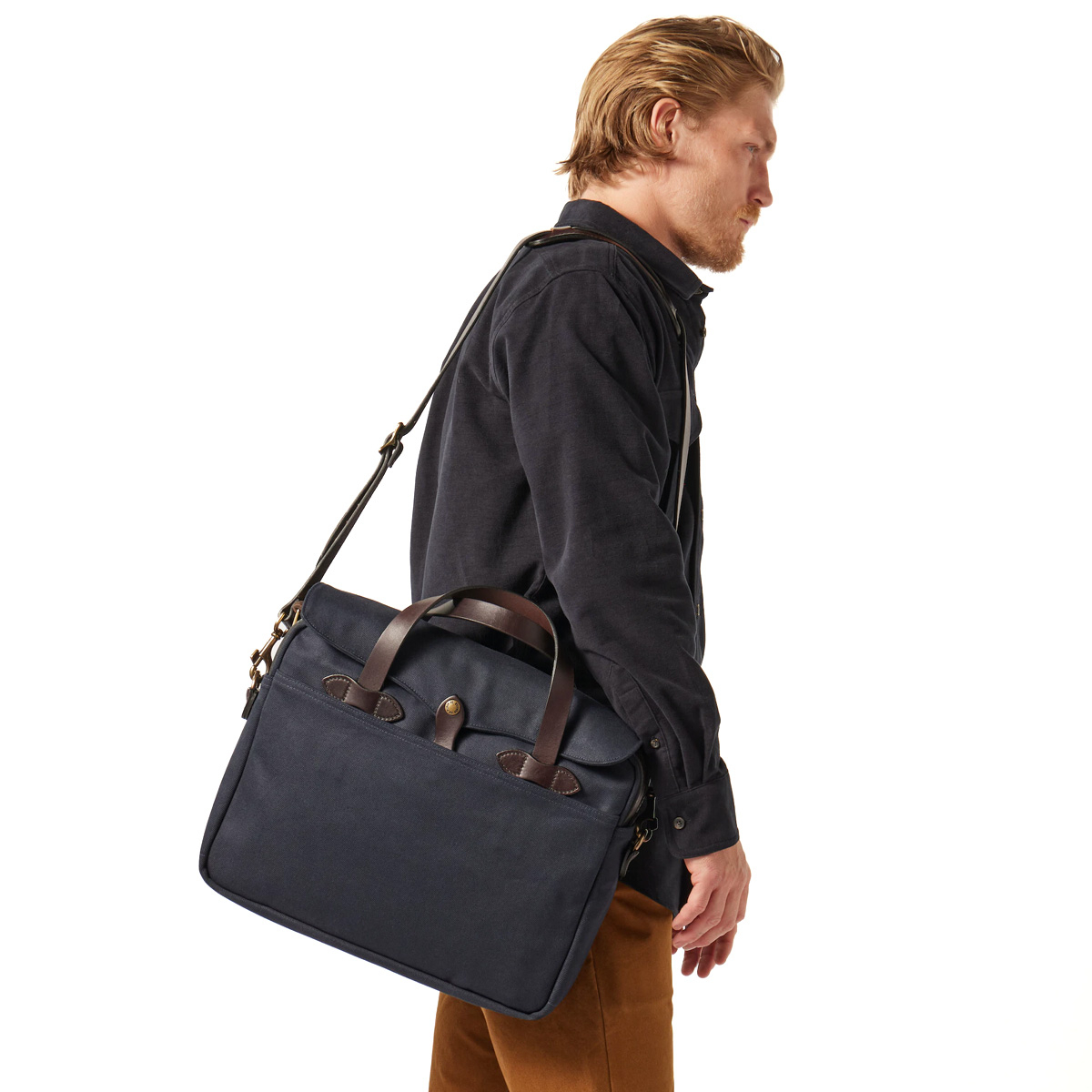 Filson Original Briefcase Navy Stilvolle Aktentasche von Filson