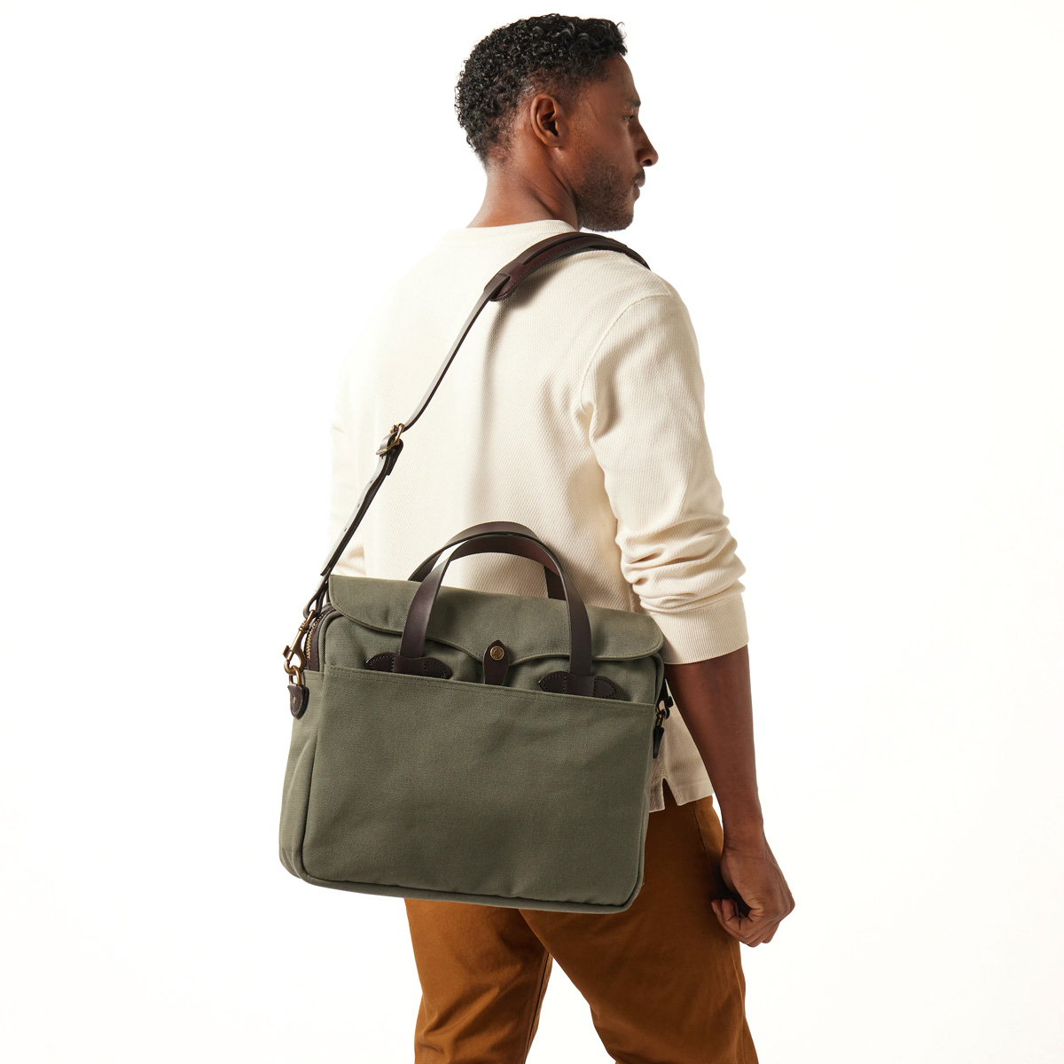 Filson Original Briefcase Otter Green Stil Ikone unter den Manner Taschen