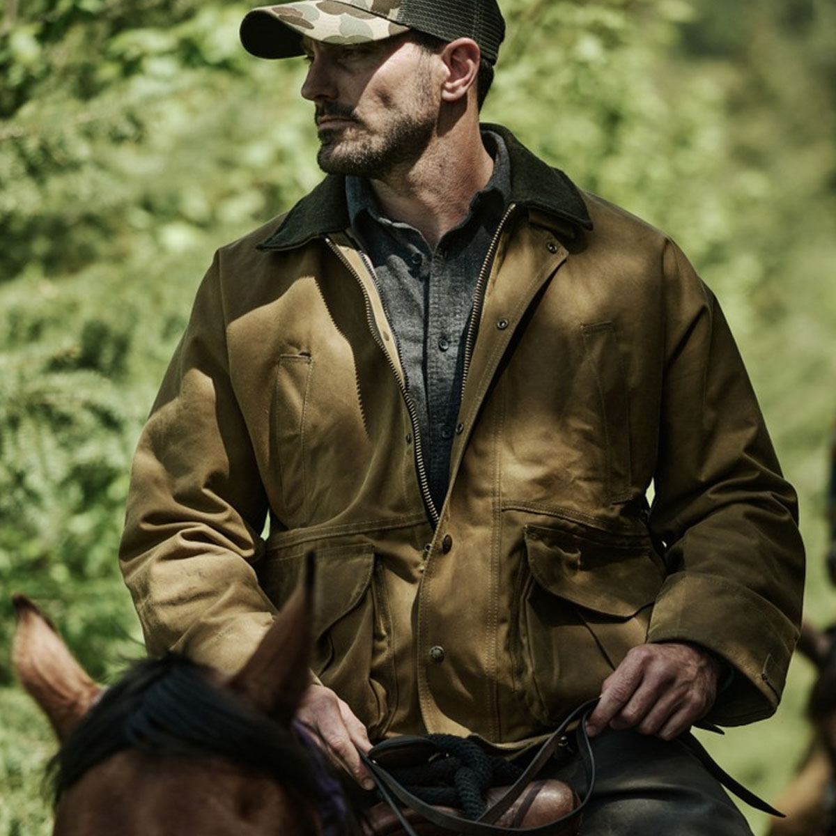 Filson Tin Cloth Field Jacket Dark Tan ideale Arbeitsjacke