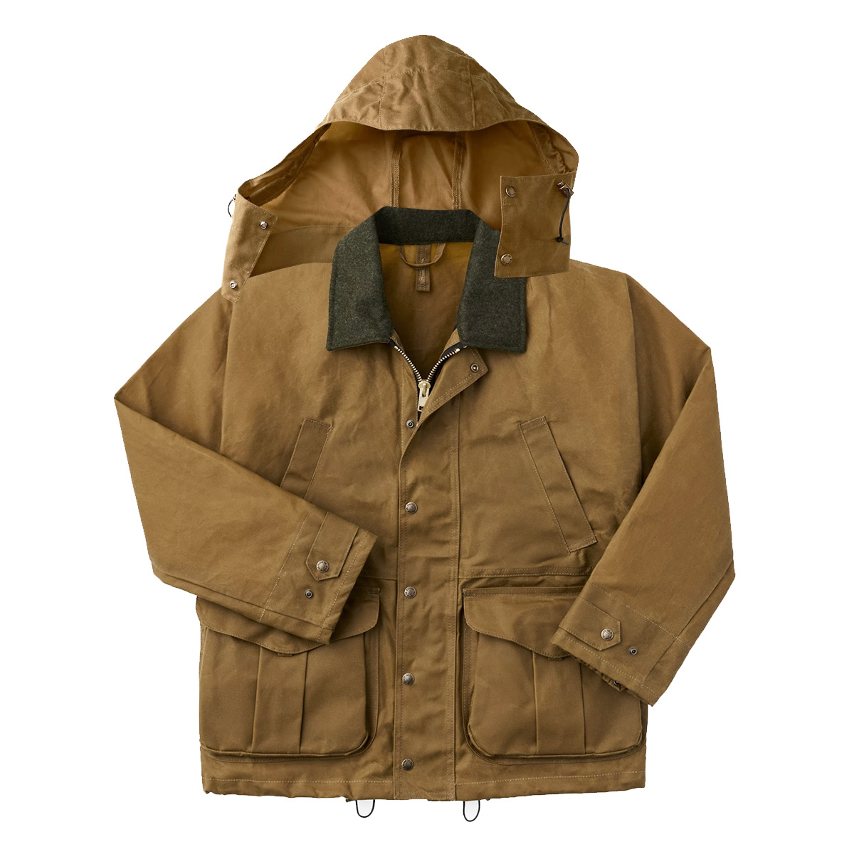 Tan jacket with hood hot sale