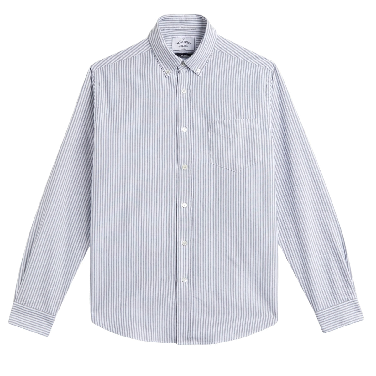 Portuguese Flannel Belavista Stripe Shirt Black