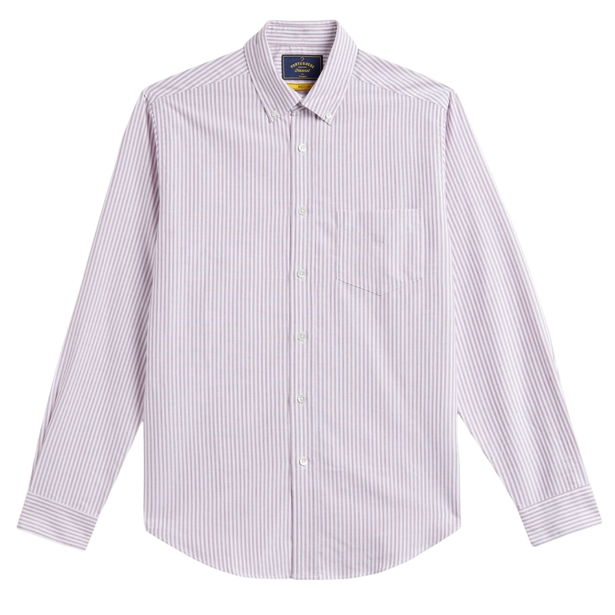 Portuguese Flannel Belavista Stripe Shirt Bordeaux
