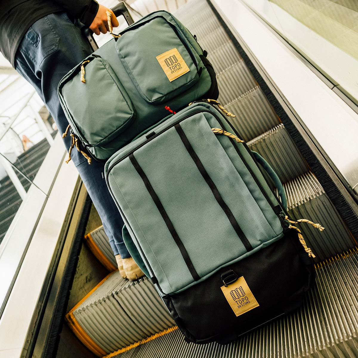 Topo Designs Global Travel Bag Roller Sea Pine