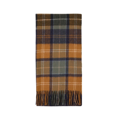 Barbour Brack Patchwork Tartan Scarf Cardinal/Classic