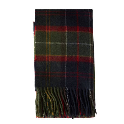 Barbour Brack Patchwork Tartan Scarf Cardinal/Classic