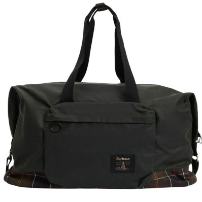 Barbour Wax Leather Briefcase Navy
