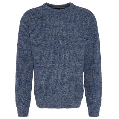 Barbour Holden Half Zip Lambswool Sweater Navy
