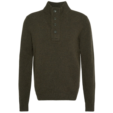 Barbour Holden Half Zip Lambswool Sweater Navy