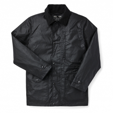 Filson Cover Cloth Mile Marker Coat 20171578 Black front