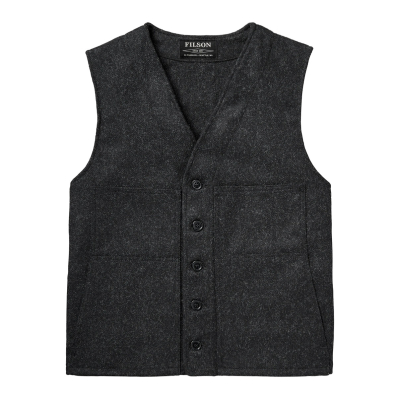 Filson Mackinaw Wool Vest Charcoal