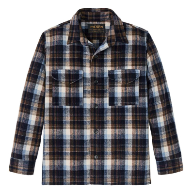 Filson Wool Jac-Shirt Oat/Brown/Heather/Multi Plaid front