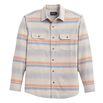 Pendleton Burnside Flannel Shirt Olive/Blue/Rust Plaid