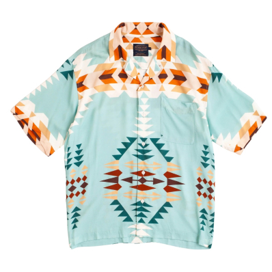 Pendleton Burnside Flannel Shirt Olive/Blue/Rust Plaid