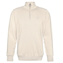Barbour Cotton Half Zip Knitted Jumper Mist 