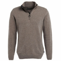 Barbour Holden Half Zip Lambswool Sweater Military Marl 