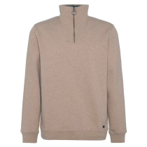 Barbour Nelson Half Zip Sweater Stone Marl