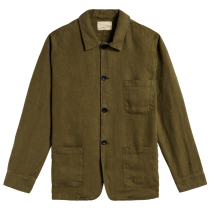Portuguese Flannel Labura Linen Jacket Olive