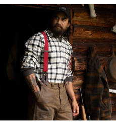 Filson Alaskan Guide Shirt Red Black front