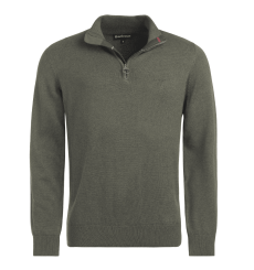 Barbour Holden Half Zip Lambswool Sweater Navy