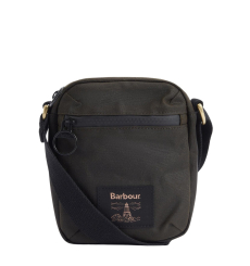 Barbour Wax Leather Briefcase Navy
