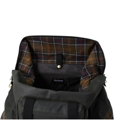 Barbour Wax Leather Briefcase Navy