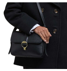 Barbour Wax Leather Briefcase Navy