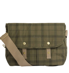 Barbour Wax Leather Briefcase Navy