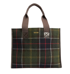 Barbour Wax Leather Briefcase Navy