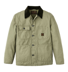 Filson Chore Coat Army Green with four front pockets