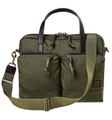 Filson Ballistic Nylon Dryden Briefcase 20049878-Otter Green