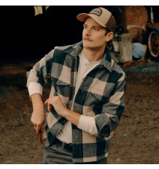 Filson Wool Jac-Shirt Oat/Brown/Heather/Multi Plaid front