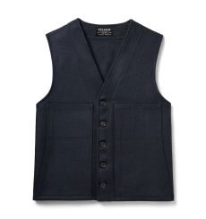 Filson Mackinaw Wool Vest Navy front