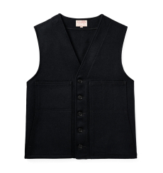 Filson Mackinaw Wool Vest Navy front
