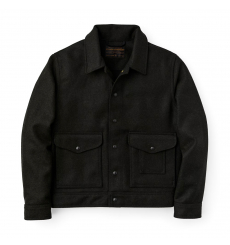Filson Mackinaw Wool Work Jacket Pine Black Plaid front