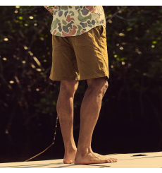 Filson Oakville Canvas Shorts Bronze Brown front