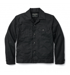 Filson Tin Cloth Short Lined Cruiser Jacket Black front