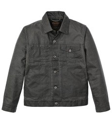 Filson Tin Cloth Short Lined Cruiser Jacket Black front