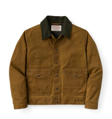 Filson Tin Cloth Short Lined Cruiser Jacket Dark Tan