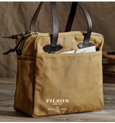 Filson Tote Bag With Zipper 11070261 Tan