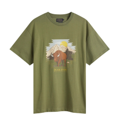 Pendleton Burnside Flannel Shirt Olive/Blue/Rust Plaid