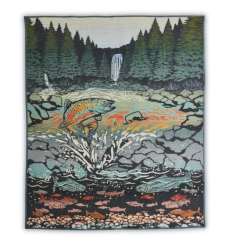 Pendleton National Park Full Blanket Glacier front Size: 203x229 cm