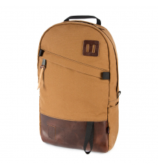 Topo Designs Daypack Heritage Canvas Olive Canvas/Brown Leather